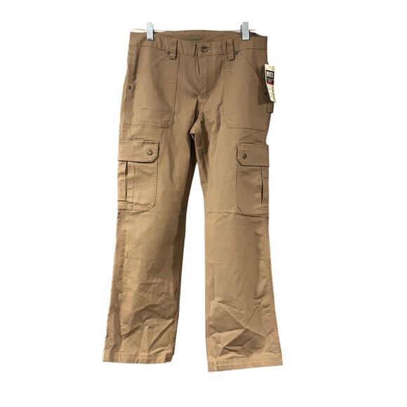 Duluth Trading Co. Pants - Duluth women’s flex fire hose relaxed camel brown cargo pants 6 x 29 NWT gorp